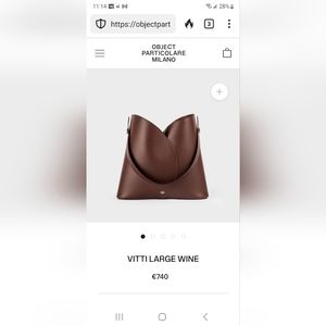 Object Particolare Milano Vitti Large Tote - Wine